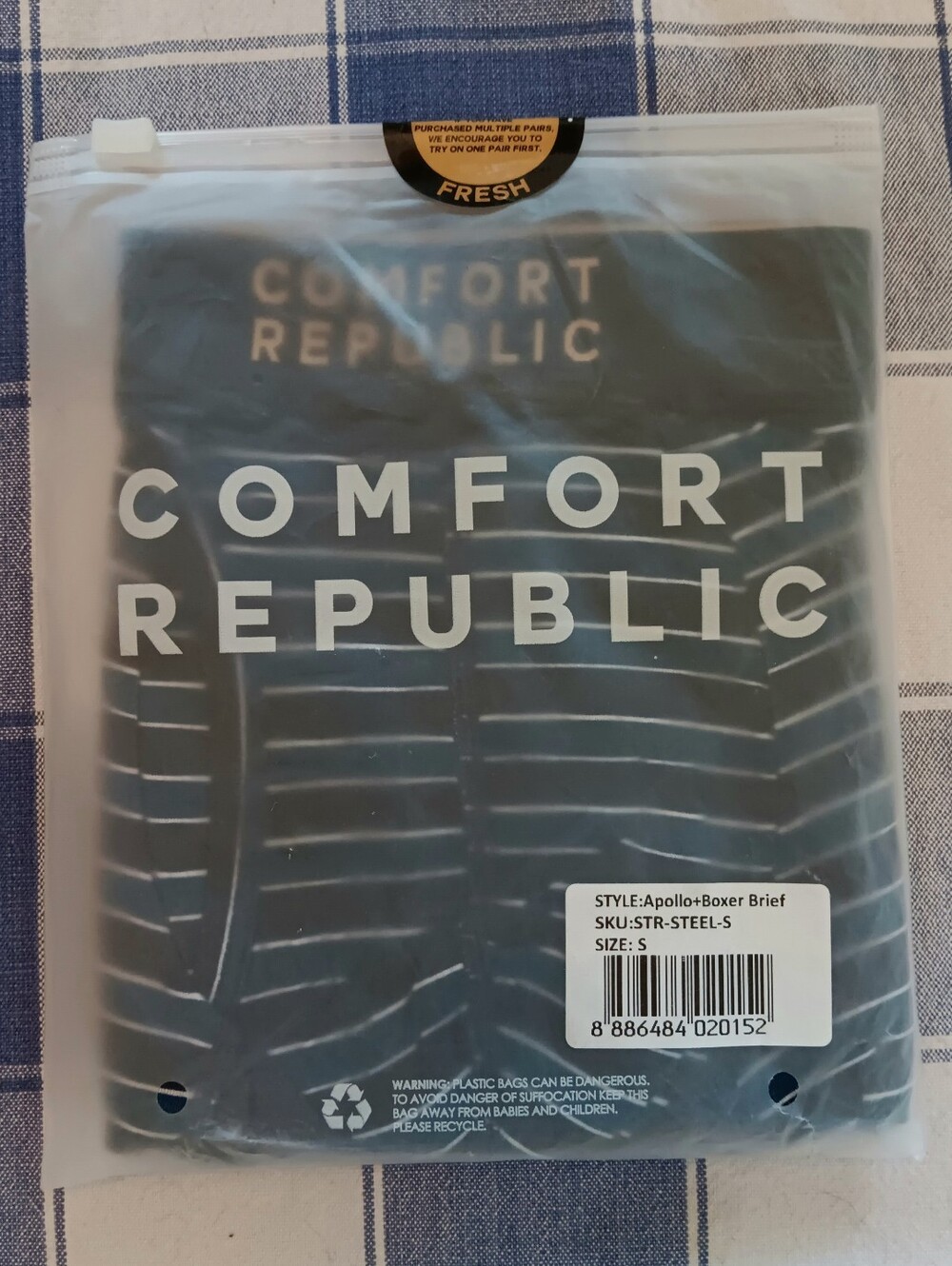Comfort Republic Men's Apollo Boxer Briefs Small NIP NEW